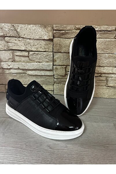 Cyber Khaki Leather, Stretch, Smart Lace, Poly Light Sole Men's Sports Shoes