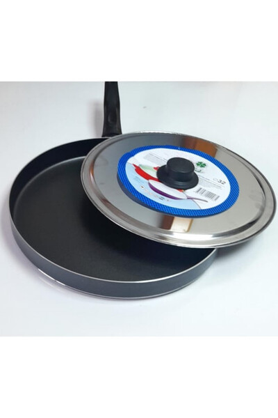 abnturk 33 Cm Granit Balık Tavası Yapışmaz Taban Yanmaz Gözleme Tavası