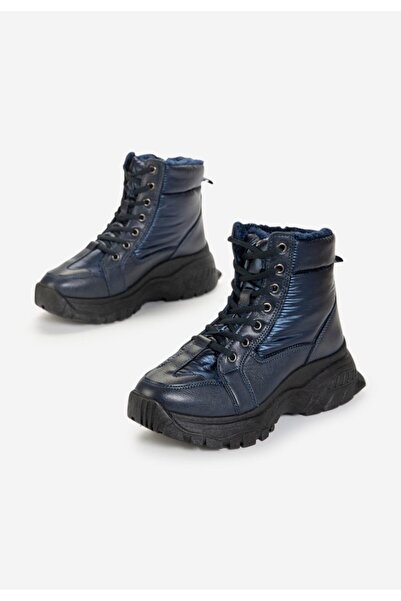 B T Shoes Tmavě modré kotníkové tenisky Macey