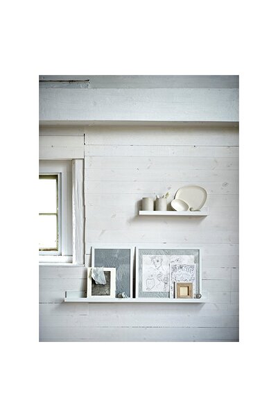 IKEA MOSSLANDA Picture ledge, white, 55 cm