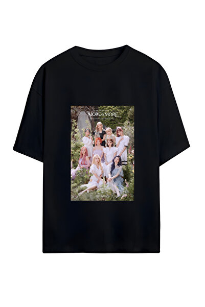 GraffTee تي شيرت قطني كبير الحجم للجنسين من TWICE