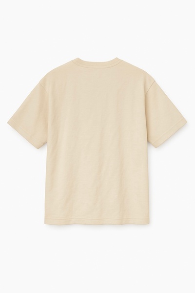 Altair Tr Oversize Beige Unisex Teddy Bear Printed T-Shirt