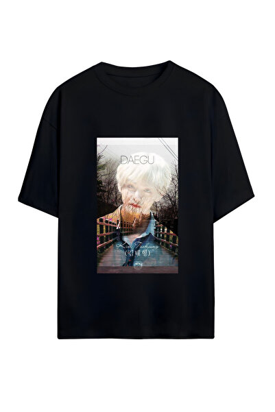 GraffTee تي شيرت قطني كبير الحجم للجنسين من BTS