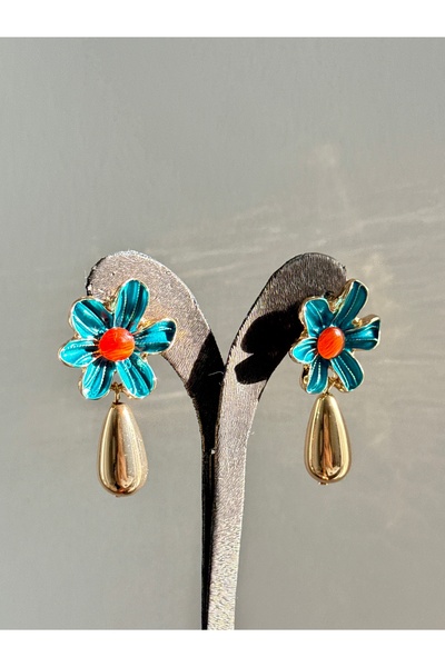 YOUES JEWELRY Çelik Çiçek Kadın Sallantılı Küpe