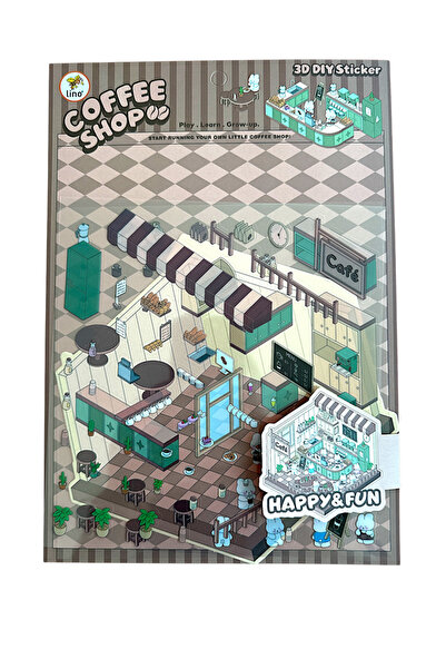 Lino ΣΕΤ ΤΡΙΣΤΟΧΡΩΜΑ ΑΥΤΟΚΟΛΛΗΤΑ ΚΑΦΕ