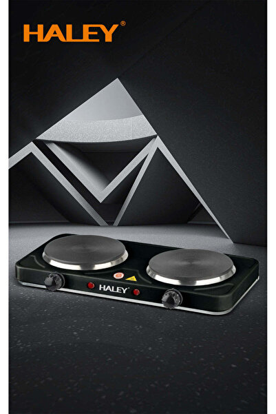 HALEY Electric Stove with 2 Cooking Zones – 2000W, Timer, Overheat Protection, Elegant Stainless S