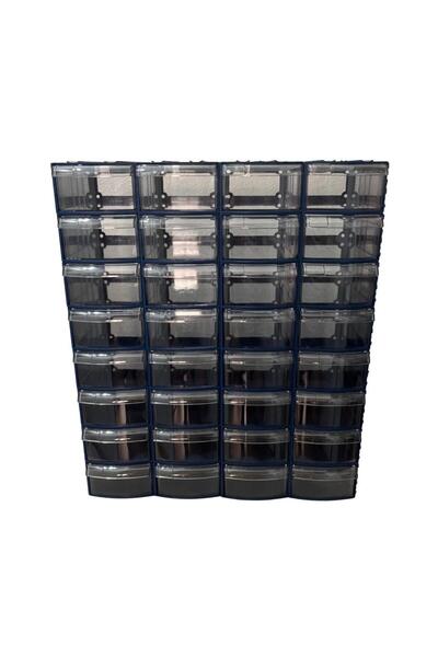 GOF TİCARET Plastik Çekmeceli Kutu 32 ÇEKMECELİ 730-M