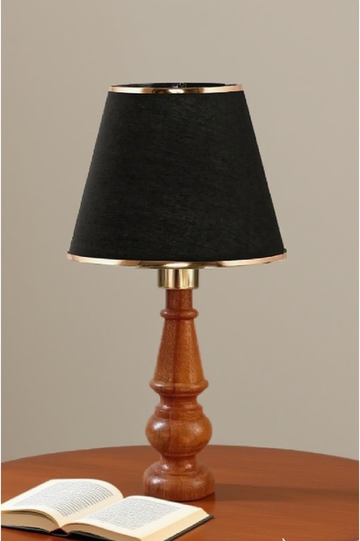 571 Store Decorative Lampshade Table Lamp Lighting Lamp with Wooden Body and Fabric Headboard