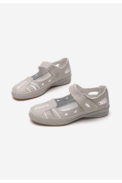 B T Shoes Šedé dámské baleríny Naturala Deby