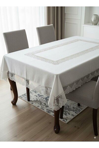 Esin Home Örme Tül Masa Örtüsü 160 x 220 GRİ