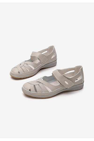 B T Shoes Šedé dámské baleríny Parina