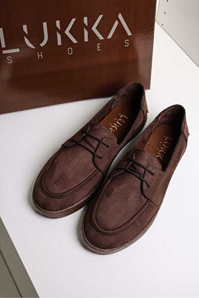 by selvi Lukka Shoes Rosa Чоловічі чорні замшеві мокасини на шнурівці для щоденного носіння