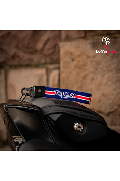 bofferland سلسلة مفاتيح من القماش للدراجات النارية والسيارات مع خطاف 103