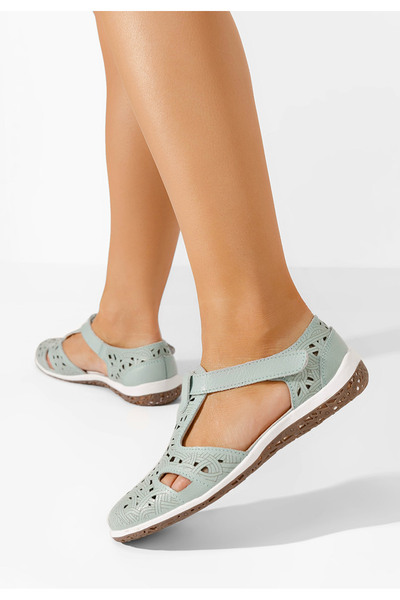 B T Shoes Svetlě modré dámské baleríny Mihely