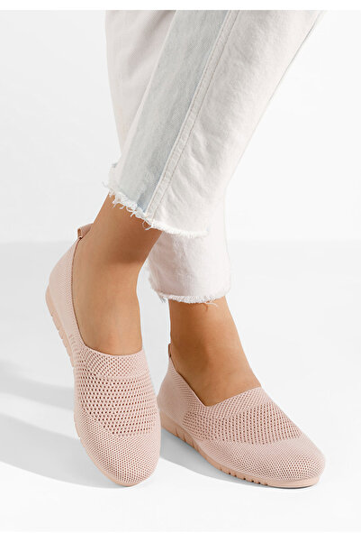 B T Shoes Růžové dámské baleríny Avanda