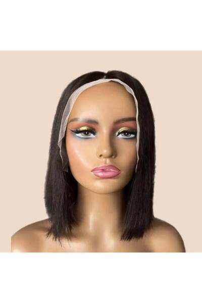 Bella Natural Human Hair Wig 100% Black Front Lace