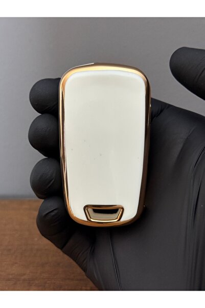 Mavi Keys Husă din silicon pentru telecomandă Opel Astra J, Insignia, Vauxhall, Chevrolet Cruze cu 2 butoane - Culoare albă