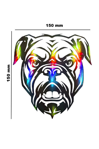 meristeed ملصق هولوجرام متغير اللون بتصميم Köpek2 - للسيارات والخوذات وغيرها....