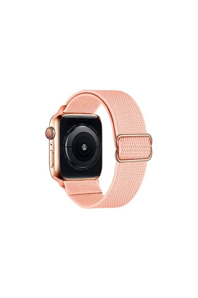 OEM Curea Textila Braided Loop, Coral, pentru Apple Watch, Display 42, 44, 45, 49 MM, Seria 1/2/3/4/5/6/