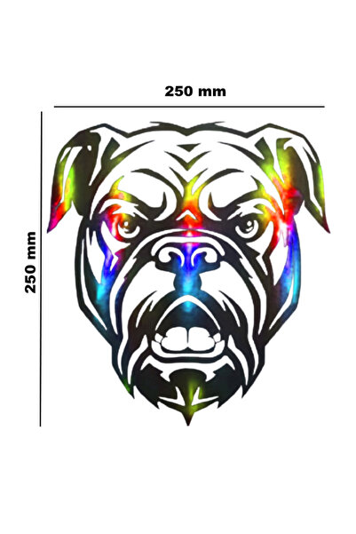 meristeed ملصق هولوجرام متغير اللون بتصميم Köpek2 - للسيارات والخوذات وغيرها....