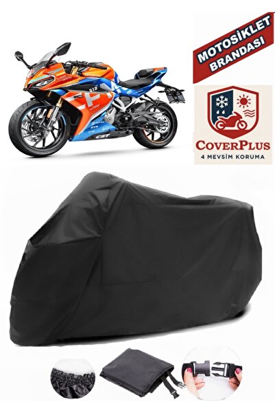 CoverPlus Siyah CF Moto 250SR Uyumlu Motorsiklet Brandası,Motor Örtüsü Bağlan...