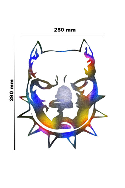meristeed ملصق هولوجرام متغير اللون بتصميم Köpek4 - للسيارات والخوذات وغيرها....