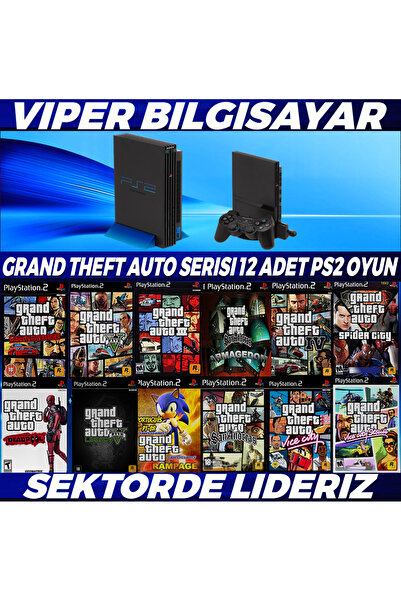 Sony MUHTEŞEM GRAND THEFT AUTO SERİSİ 12 ADET PS2 OYUN