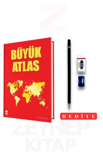 Ema Kitap Büyük Atlas Sert Kapak (Kalem Seti Hediyeli)
