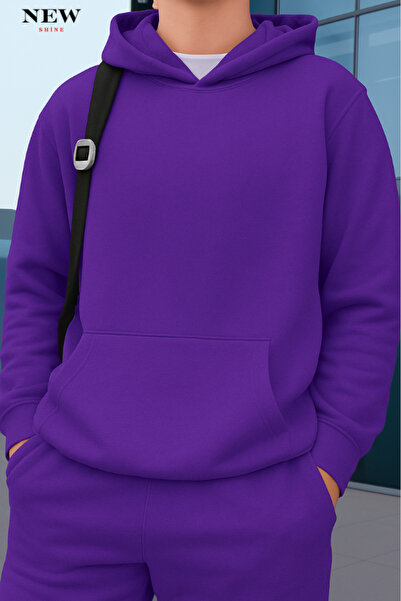 New Shine سويت شيرت بقلنسوة للجنسين