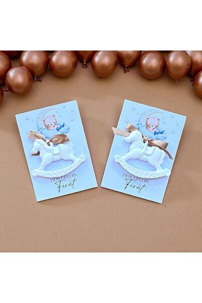 NUNU EVENT 15 Adet Sallanan At Taş Tozu Magnet Kişiye Özel Hediyelik, Hoşgeld...