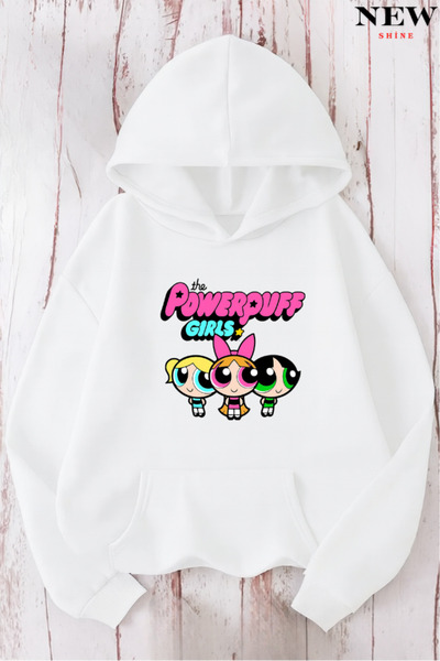 New Shine Powerpuff Girls Printed Sweatshirt