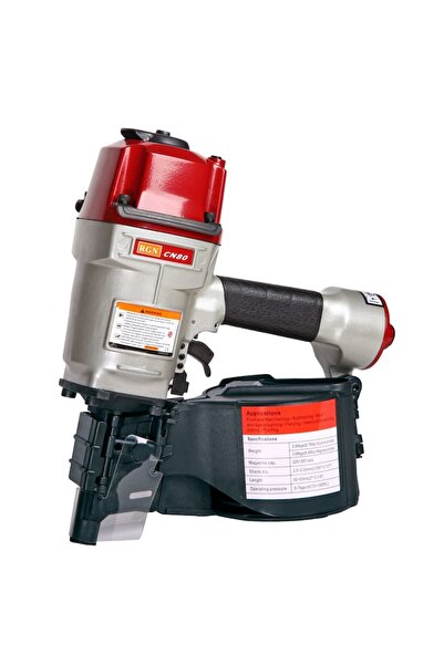 RGN Capsator pneumatic de batut cuie in rola, CN80, Argintiu/Rosu