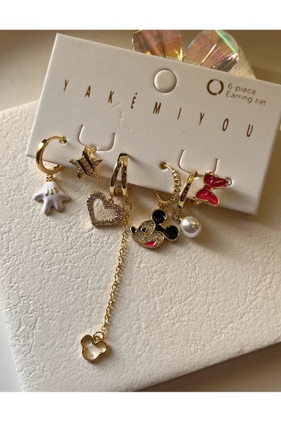 xUPING 6 lı küpe seti