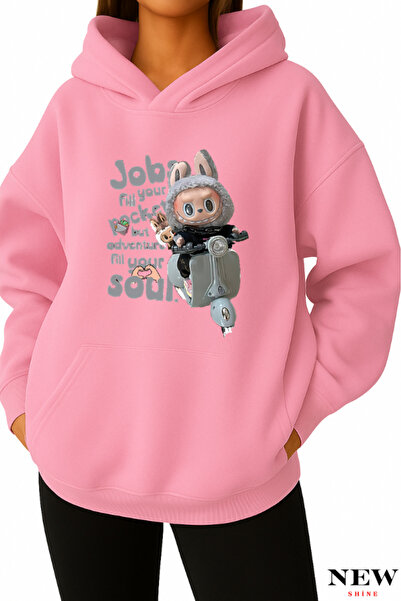 New Shine سويت شيرت مطبوع من لابوبو