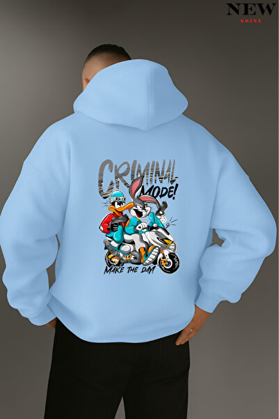 New Shine Criminal Mode Printed Sweatshirt