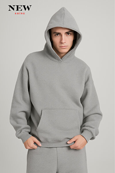 New Shine سويت شيرت بقلنسوة للجنسين