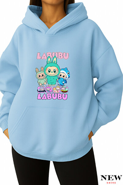 New Shine سويت شيرت مطبوع من لابوبو