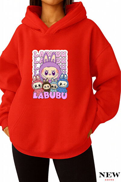 New Shine سويت شيرت مطبوع من لابوبو