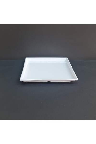 GuvenliPazar 6 Adet Standart Kare Melamin Tatlı & Yemek Servis Tabağı 20 cm -...