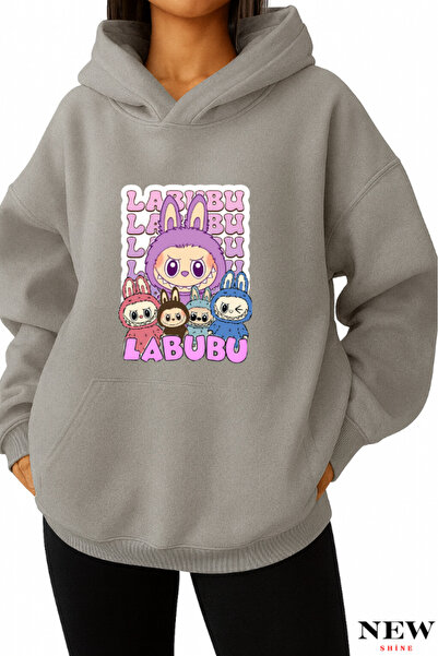 New Shine سويت شيرت مطبوع من لابوبو