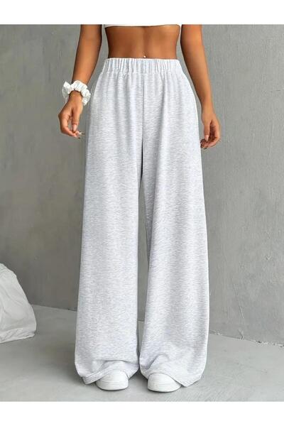 Le Vion Kadın Oversize İki İplik Bol Paça Spor Eşofman Altı Rahat Kalıp