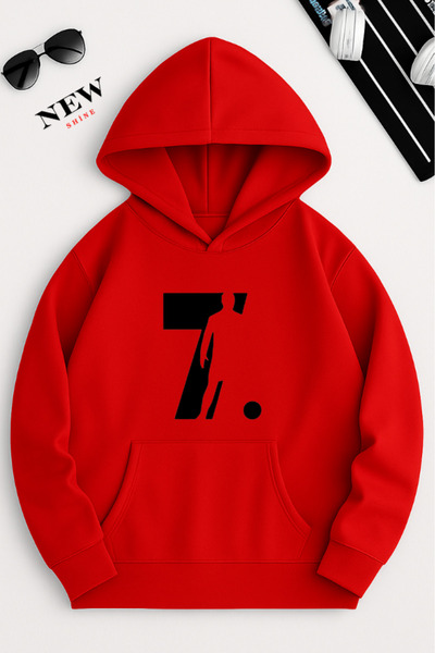 New Shine سويت شيرت مطبوع عليه رونالدو 7
