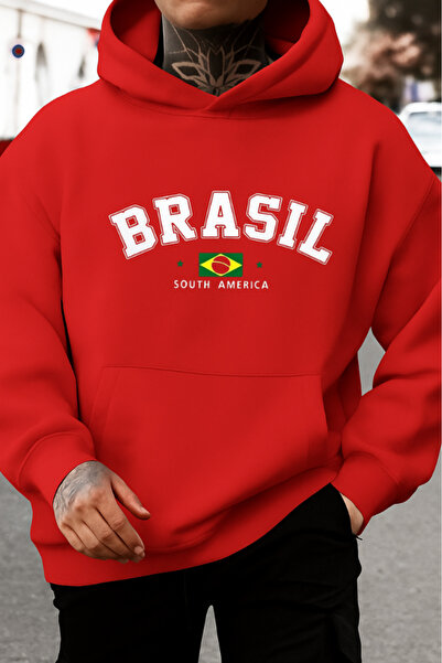 New Shine Hanorac imprimat Brasıl