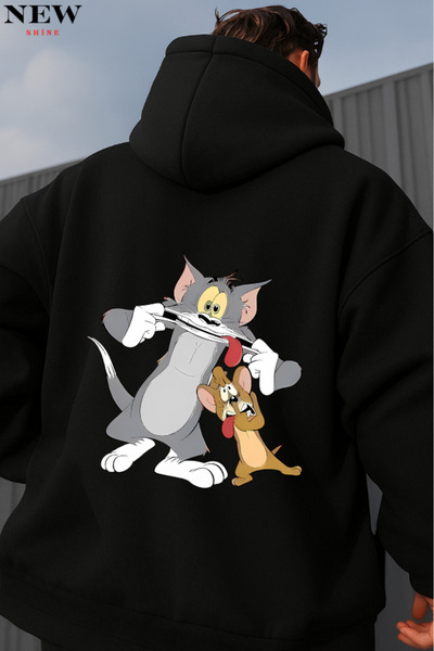 New Shine Φούτερ με στάμπα Τομ και Τζέρι