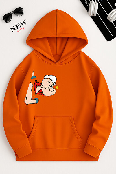 New Shine سويت شيرت مطبوع عليه شخصيات كرتونية