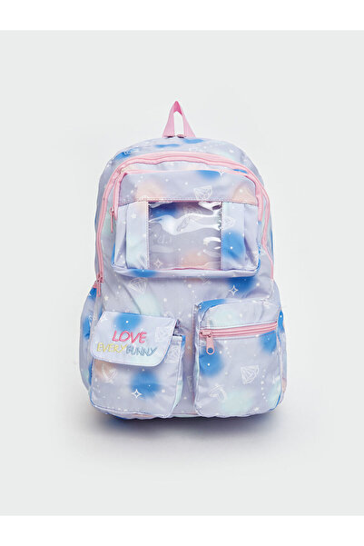 LC Waikiki Lilac Multi-Compartment Girl's Backpack