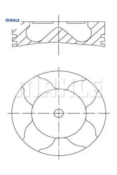 MAHLE Piston Segman 73,70mm+0,50 206-c3 1.4 16v /dv4ted