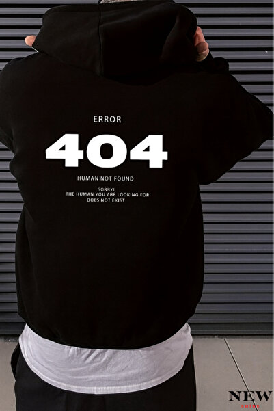 New Shine Error 404 Not Found Printed Sweatshirt