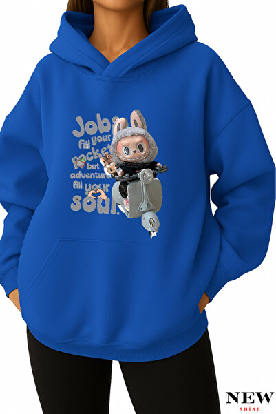 New Shine سويت شيرت مطبوع من لابوبو