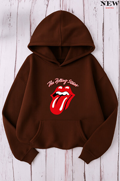 New Shine Φούτερ με στάμπα με χείλη